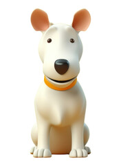 Naklejka premium PNG Bull terrier figurine mammal animal.