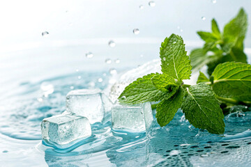mojito cocktail with mint leaves