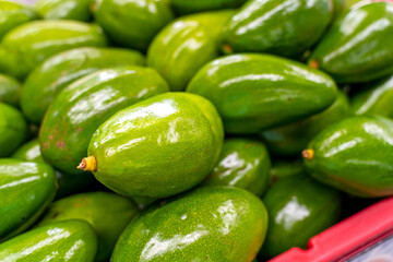 Fresh Avocados for Sale at a Farmers Market in Florida