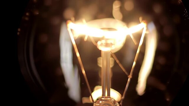 Lit Filament Bulb.