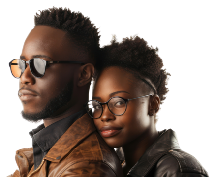 PNG Black couple photo accessories photography.