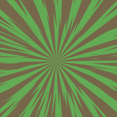 Pop art radial colorful comics book magazine cover. Striped digital background. Cartoon funny retro pattern strip mock up. Vector halftone illustration. Sunburst, starburst shape.