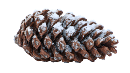 Three brown pine cones isolated on white background holiday decoration nature closeup