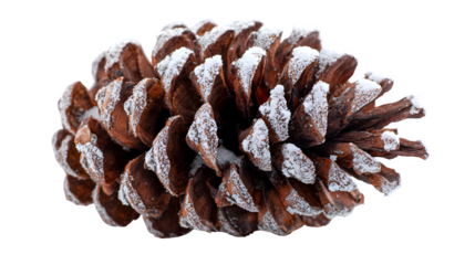 Three pine cones isolated on white background nature brown tree seed holiday decoration winter autumn evergreen closeup