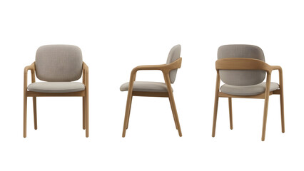 Modern Wooden Dining Chair Set

