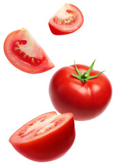 Fresh tomatoes isolated