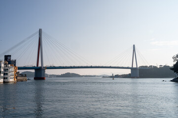 Dolsandaegyo Bridge in Yeosu, Korea
