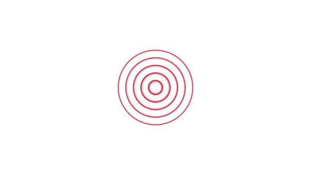Abstract Radio Wave Signal Animation Displaying Communication and Connection Lines on Vibrant Green Background, Futuristic Digital Technology Concept Representing Wireless Transmission and Network