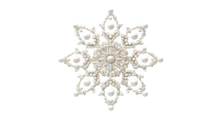 Silver diamond snowflake christmas star icon ornament design