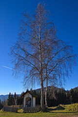 Chapel at the road to B&uuml;rgeralm at Aflenz Kurort,Bruck-M&uuml;rzzuschlag District,Styria,Austria

