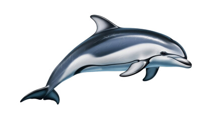 Fototapeta premium Isolated dolphin illustration for commercial use in art and design projects, a cartoon mammal