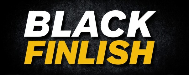 Dynamic text design with bold letters and a vibrant yellow contrast