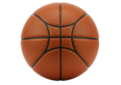 Isolated basketball equipment close-up for recreation, sports, exercise or sports equipment