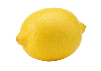 Isolated Vibrant yellow lemon on a bright surface ready to be sliced into tangy lemon wedges