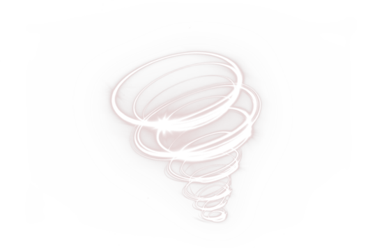 Abstract swirling white spiral design with glowing edges, creating a dynamic visual effect, ideal for backgrounds and overlays in creative projects