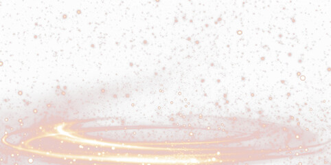 Soft pink glittering swirl overlay with sparkling particles on a white background, creating a dreamy and ethereal atmosphere for design projects and creative applications