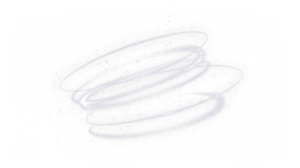 Abstract transparent PNG overlay featuring swirling light trails and soft sparkles, creating a dreamy atmosphere for creative design projects and visual storytelling