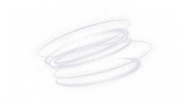 Abstract transparent PNG overlay featuring swirling light trails and soft sparkles, creating a dreamy atmosphere for creative design projects and visual storytelling