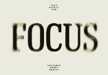 Blurry Radial Text Effect