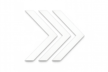 Triple chevron arrows pointing right, indicating speed, fast forward, next, direction, scroll, processing, progress