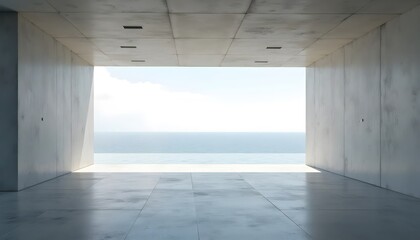 Architectural Harmony Between Horizon and Interior Simplicity