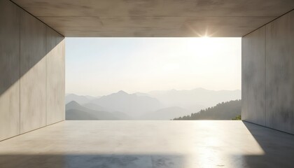 Horizon Illumination Defining Modern Geometric Interior Composition