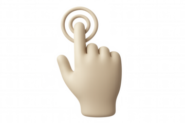 Hand cursor clicking, finger pressing digital interface, touch screen interaction, user interface element