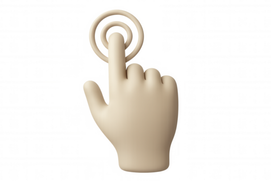 Hand cursor clicking, finger pressing digital interface, touch screen interaction, user interface element