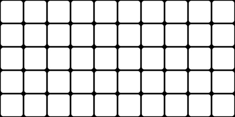 Abgerundete Rechtecke in weiss als nahtlose Textur auf schwarz