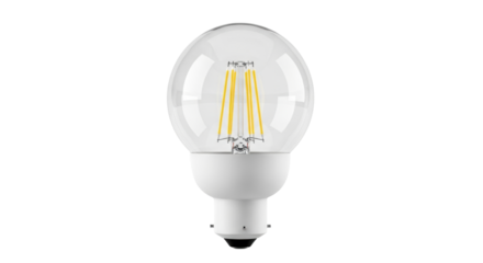 Isolated LED filament globe bulb for modern lighting solutions ~ energy efficiency