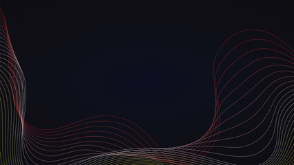 Modern Abstract Background with Wavy Lines and Gradient Colors Perfect for Tech Designs and Presentations