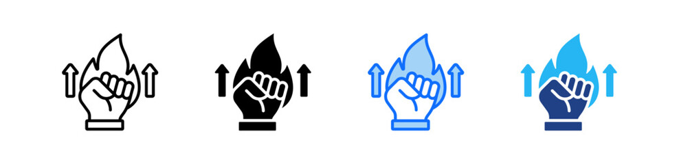 Obraz premium Leadership Icon Set Multiple Style Collection