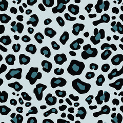 Fototapeta premium Seamless Animal Print Vector – Black Leopard Zebra Pattern for Fashion, Apparel Fabric