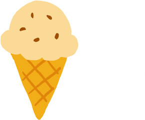 Ice Cream Cone Illustration