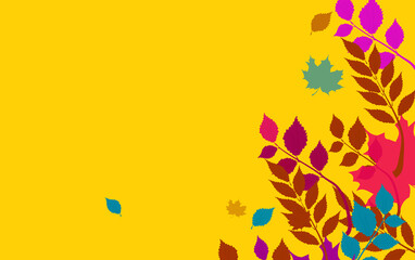 Autumn leaves background