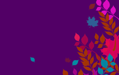 Autumn leaves background