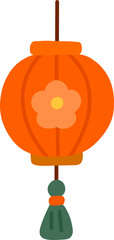 Orange Lantern Illustration