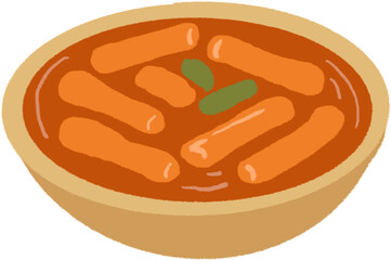 Tteokbokki Illustration