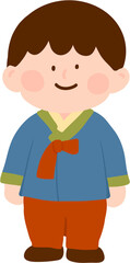 Hanbok Boy Illustration