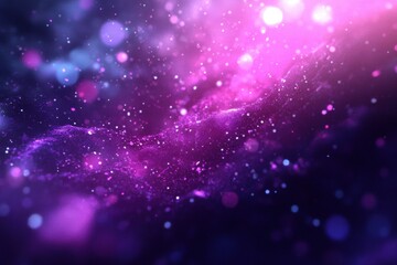 Obraz premium Cosmic Ballet: An ethereal panorama of swirling nebulae and shimmering stars. A mesmerizing display of celestial light and energy, the cosmos explodes with brilliant hues.