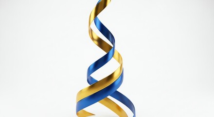 Ribbon swirl with transparent background