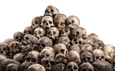 PNG Pile of ancient skulls