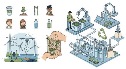 Sustainability and Ecology Eco-Friendly Practices and Recycling
