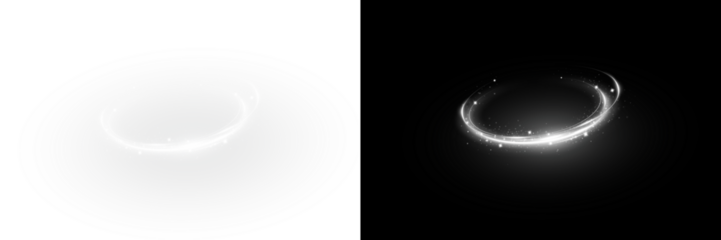 Glowing white spiral. Speed ​​abstract lines effect. Rotating shiny rings. Glowing circular lines. Glowing ring trail. Vector.PNG	
