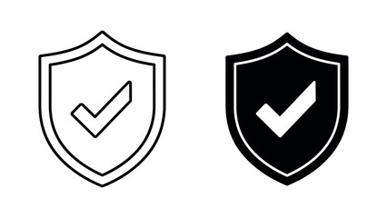 check with design  shield illustration