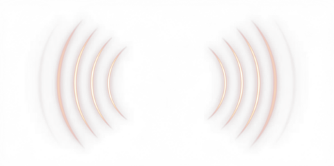 Abstract sound wave png overlay design featuring soft curves and gradients, ideal for enhancing visual projects with a modern and dynamic aesthetic concept