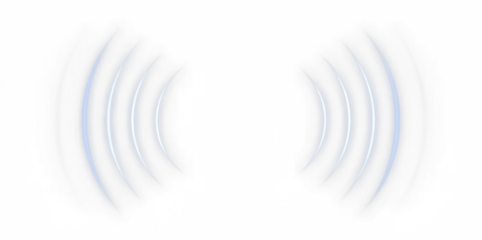 Abstract sound wave png overlay with soft gradients and flowing lines, creating a dynamic visual effect for design projects and artistic compositions