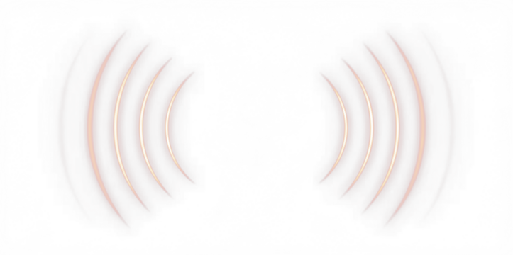 Abstract sound wave png overlay design featuring soft curves and gradients, ideal for enhancing visual projects with a modern and dynamic aesthetic concept