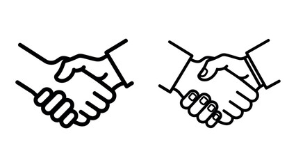 handshake icon deal partnership business