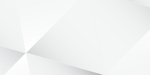 Obraz premium White abstract polygon textured background art
